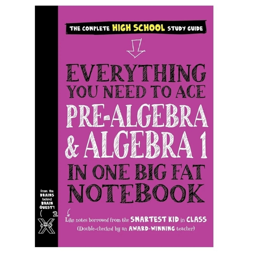 Pre-Algebra & Algebra 1 Study Guide Notebook